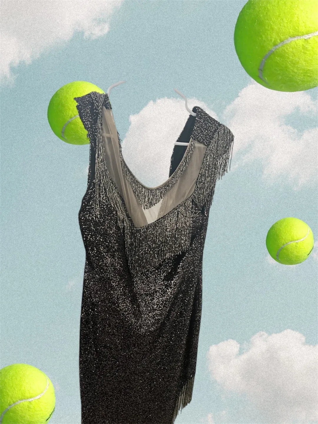 Sequin & Fringe Party Dress