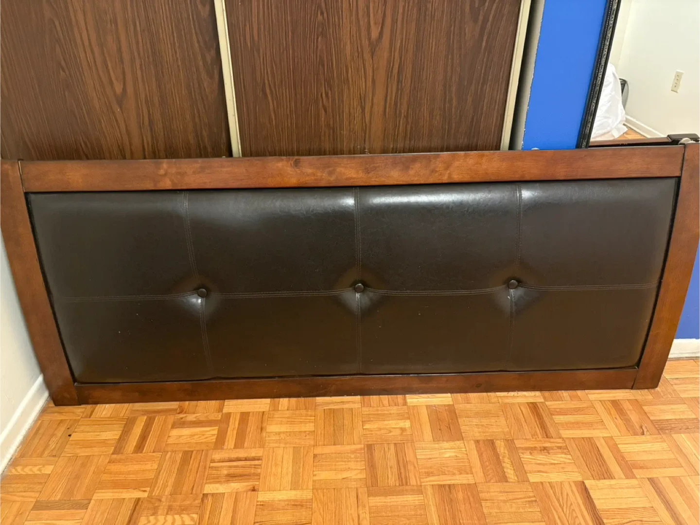 Brown Wooden Headboard queen