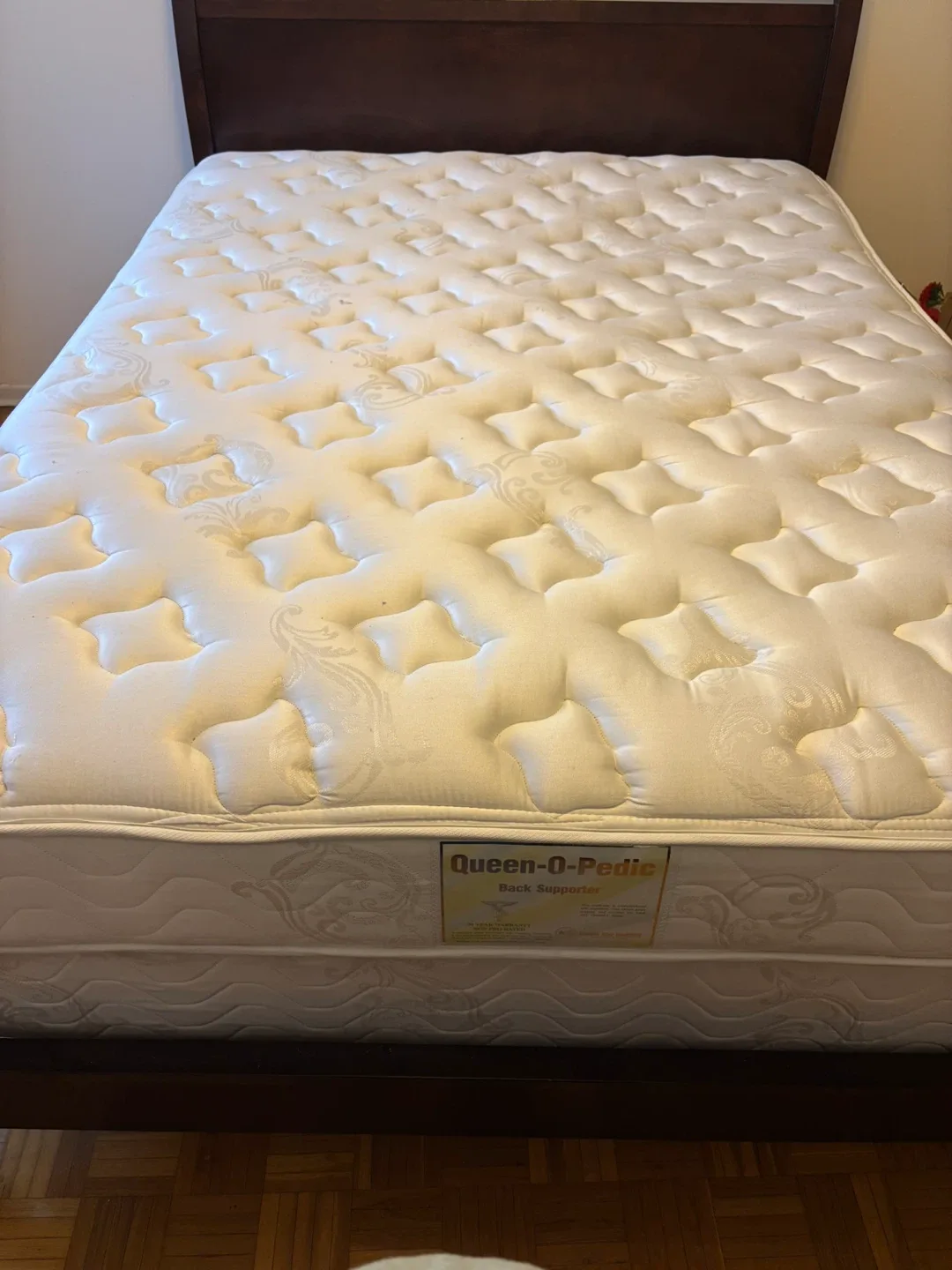 Moving sale! Queen bed and pocket coil mattress image indicator(3)