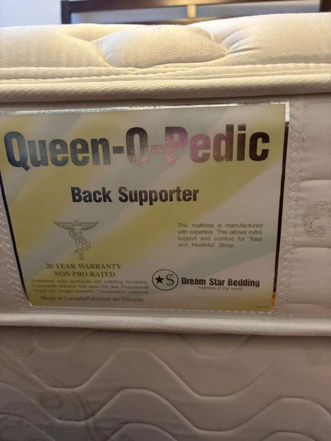 Moving sale! Queen bed and pocket coil mattress image indicator(2)