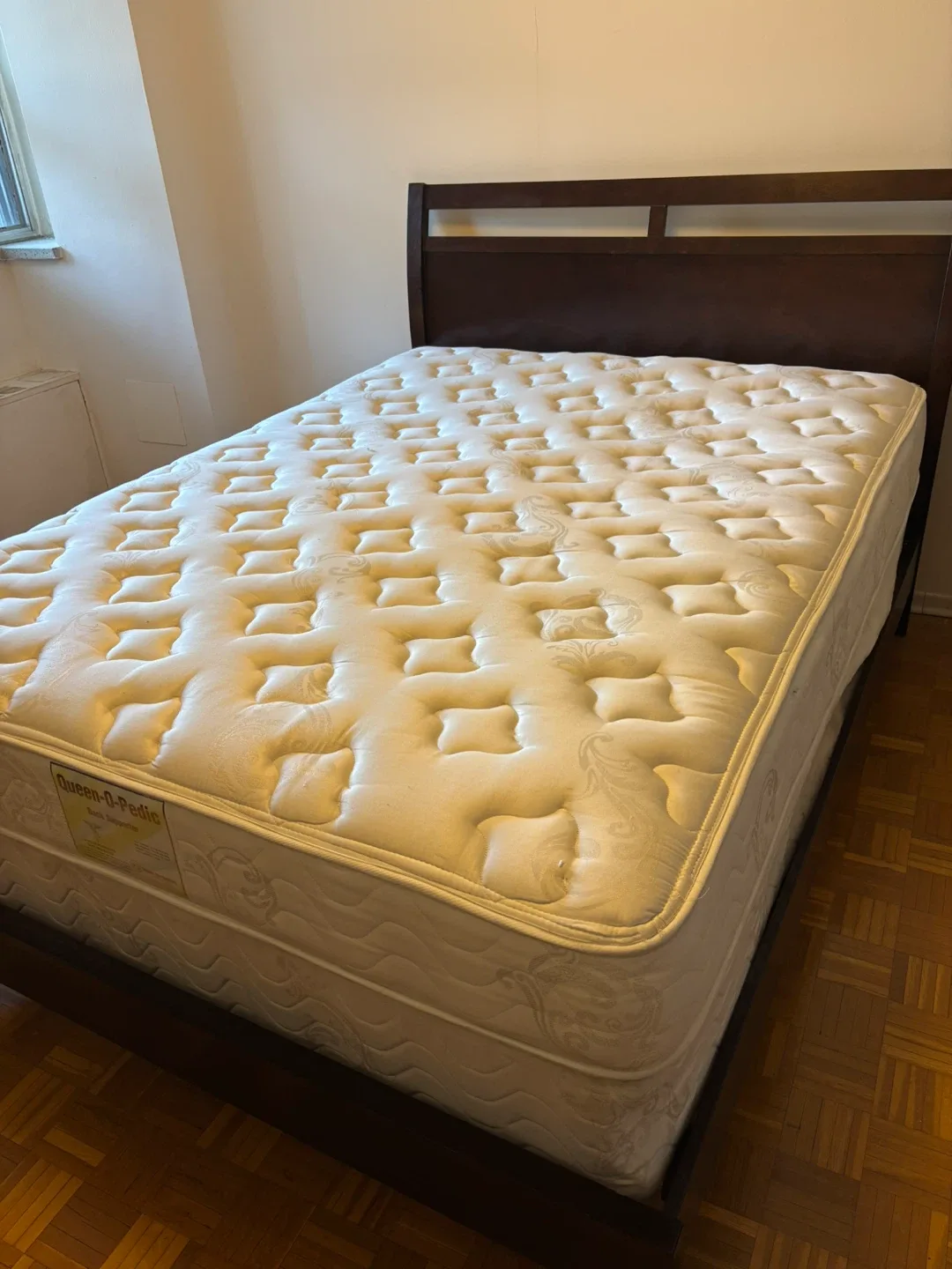 Moving sale! Queen bed and pocket coil mattress