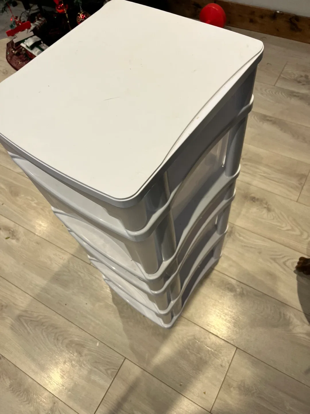 White Plastic 5 Drawer Storage Tower image indicator(3)