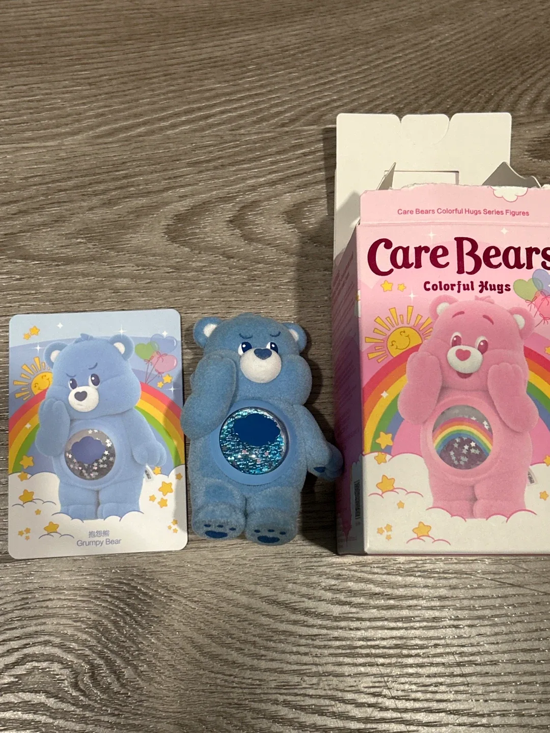 Care Bears Grumpy Bear Colorful Hugs Figurine