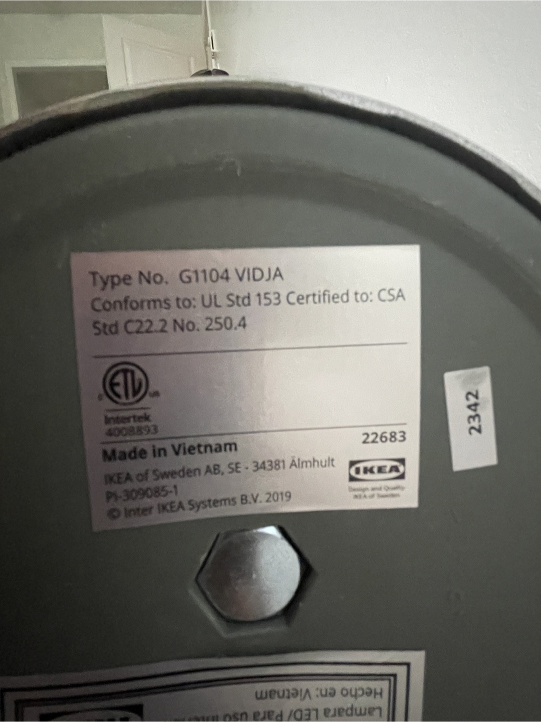 IKEA Vidja Floor Lamp - photo 4