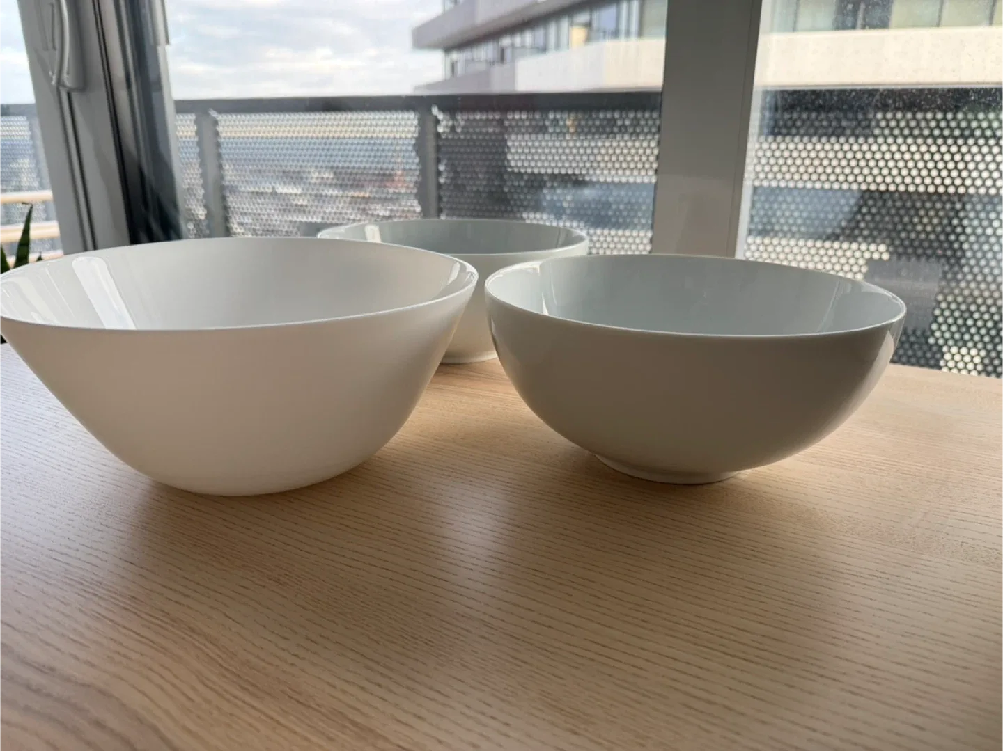 IKEA White Salad Bowls
