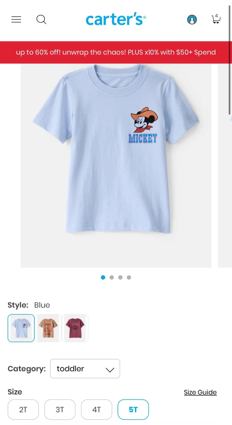 Long sleeve for toddler boy- Size 5T image indicator(4)