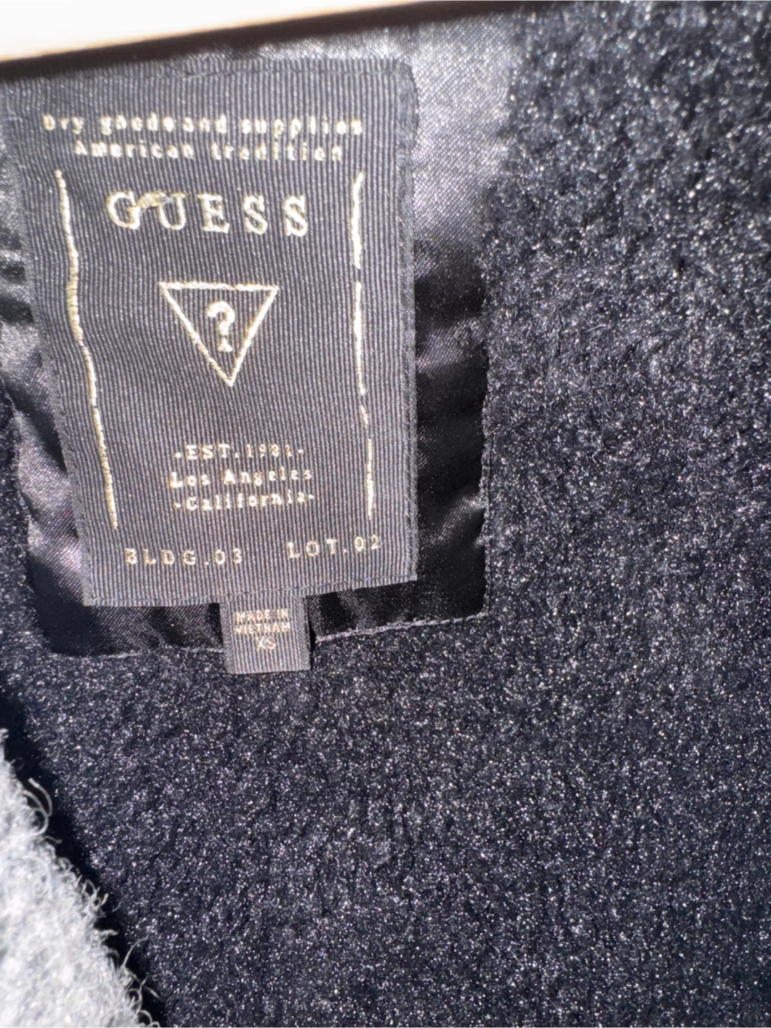 GUESS Oversized Plaid Wool-Blend Coat – Black/White - photo 4