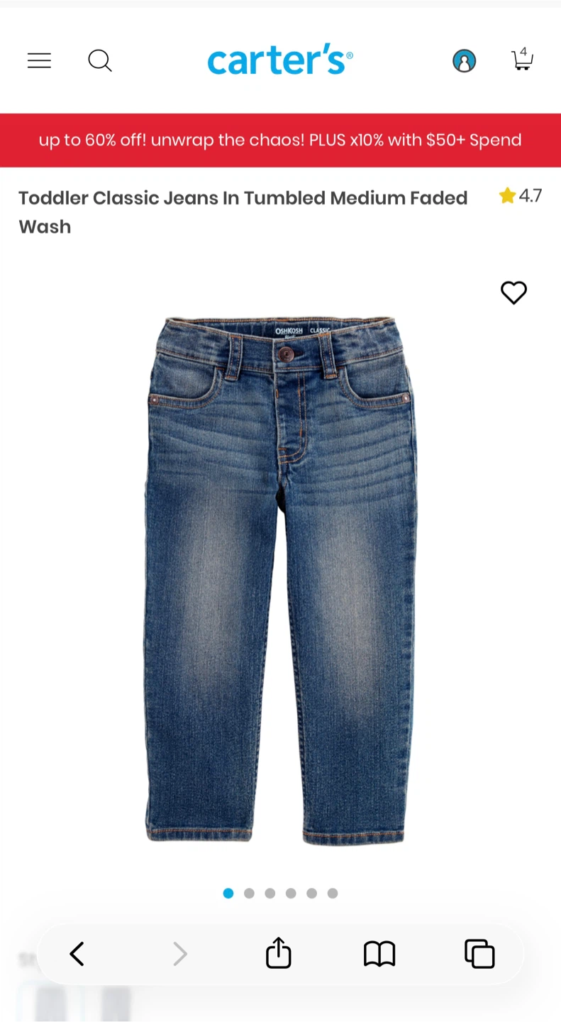 OshKosh Classic Jeans - Size 5T - photo 2