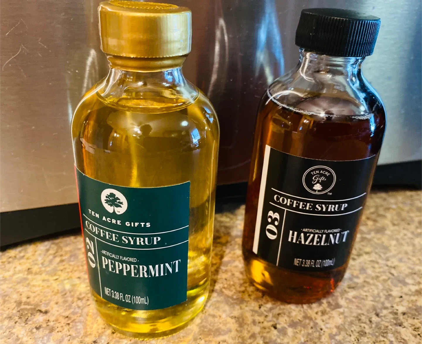 Ten Acre Gifts Coffee Syrup - Peppermint & Hazelnut