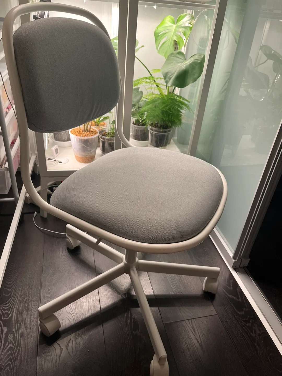 IKEA ÖRFJÄLL Swivel Chair - White/Light Gray