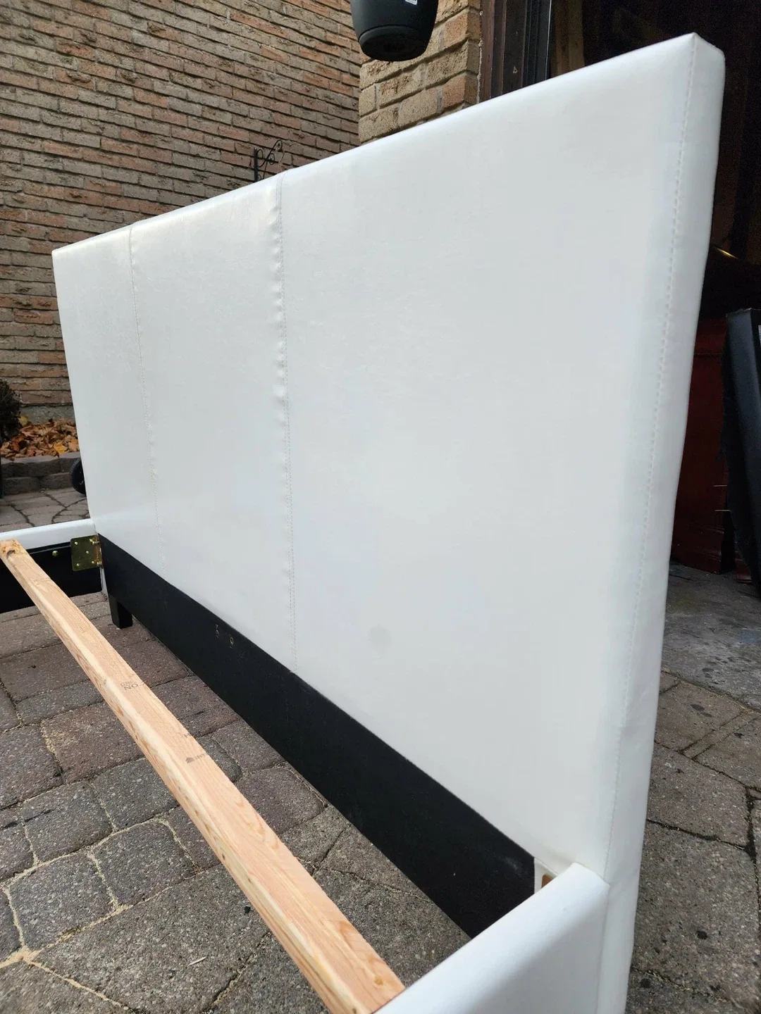 White Upholstered Bed Frame image indicator(5)