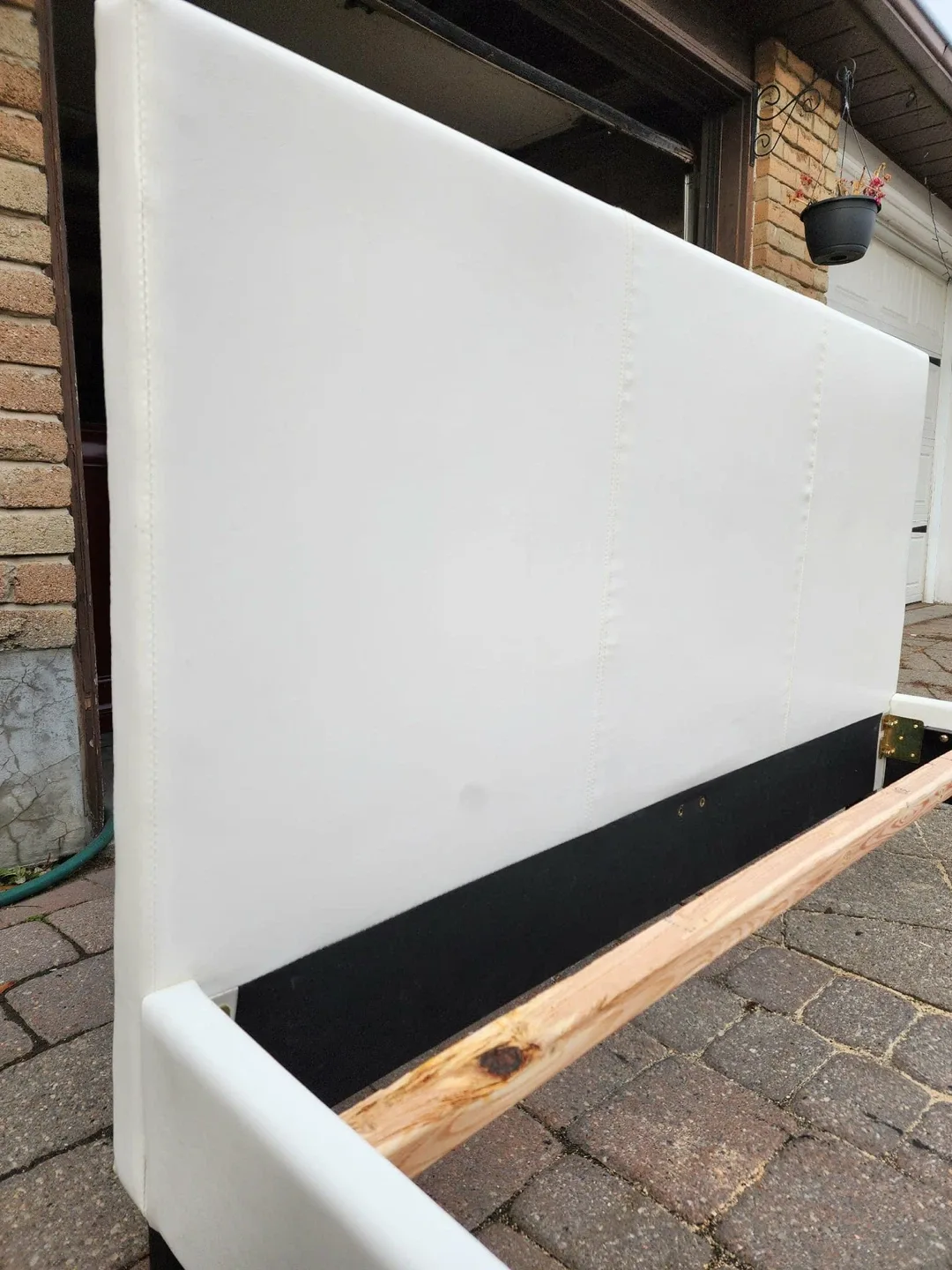 White Upholstered Bed Frame image indicator(6)