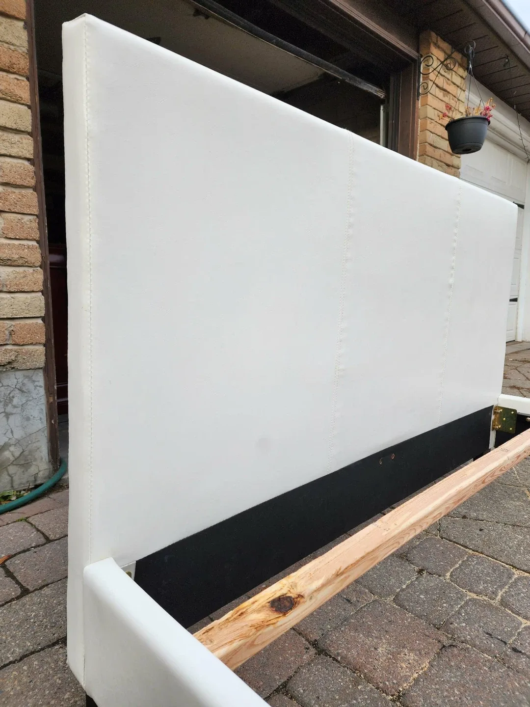 White Upholstered Bed Frame image indicator(3)