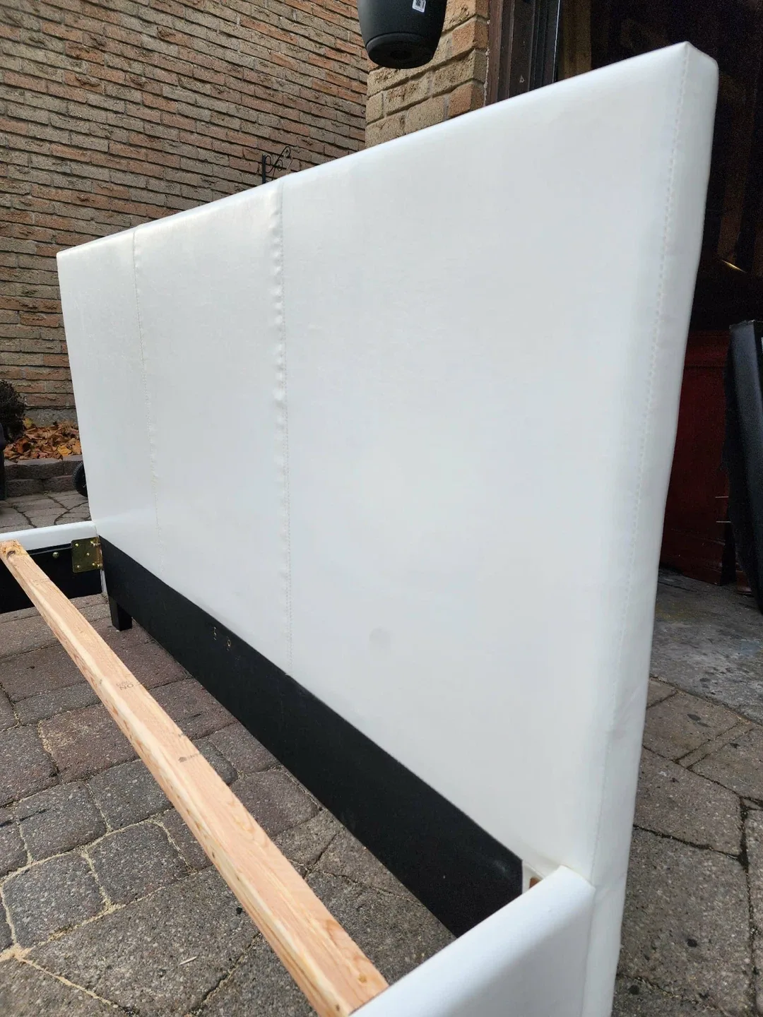 White Upholstered Bed Frame image indicator(7)