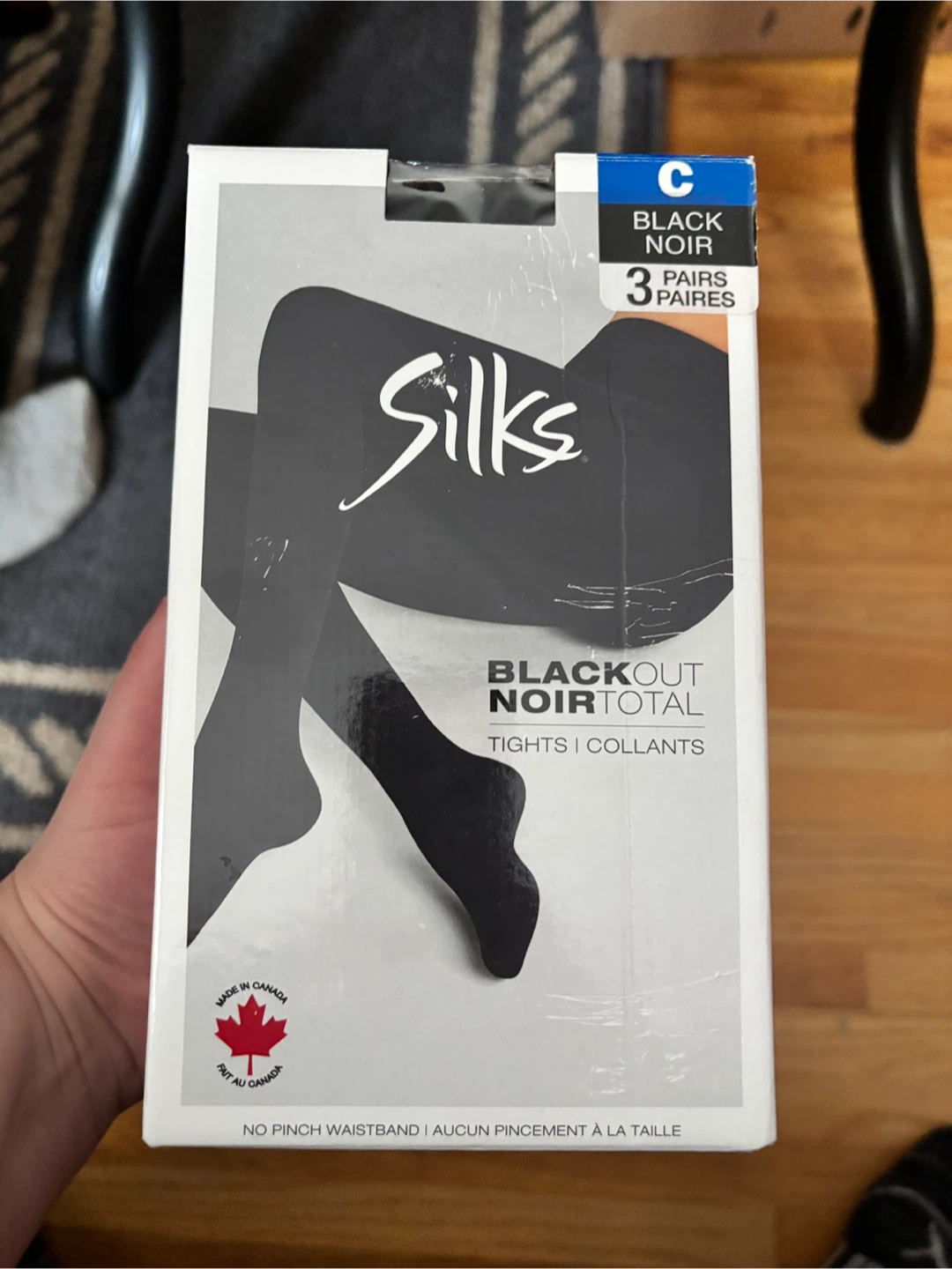 Silks Blackout Noir Tights - Size C - New!