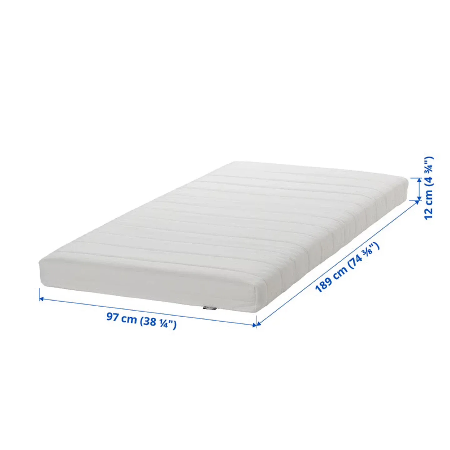 ✨IKEA ÅSVANG Twin Foam Mattress – Medium Firm + Protector✨ image indicator(3)