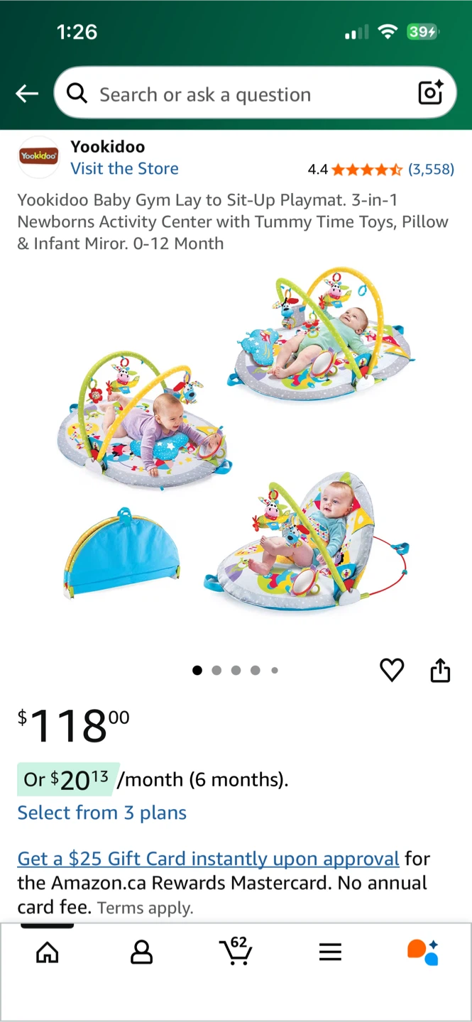 Yookidoo Gymotion Play 'N' Nap Activity Playmat - photo 3