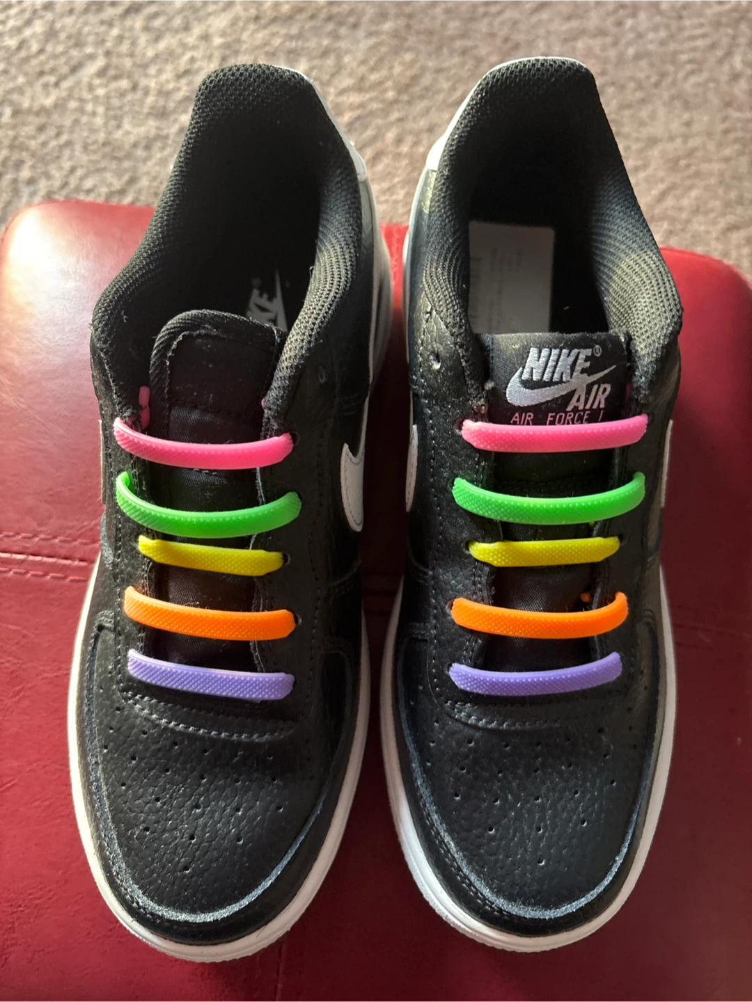 Nike Air Force 1 Kids' Black Sneakers