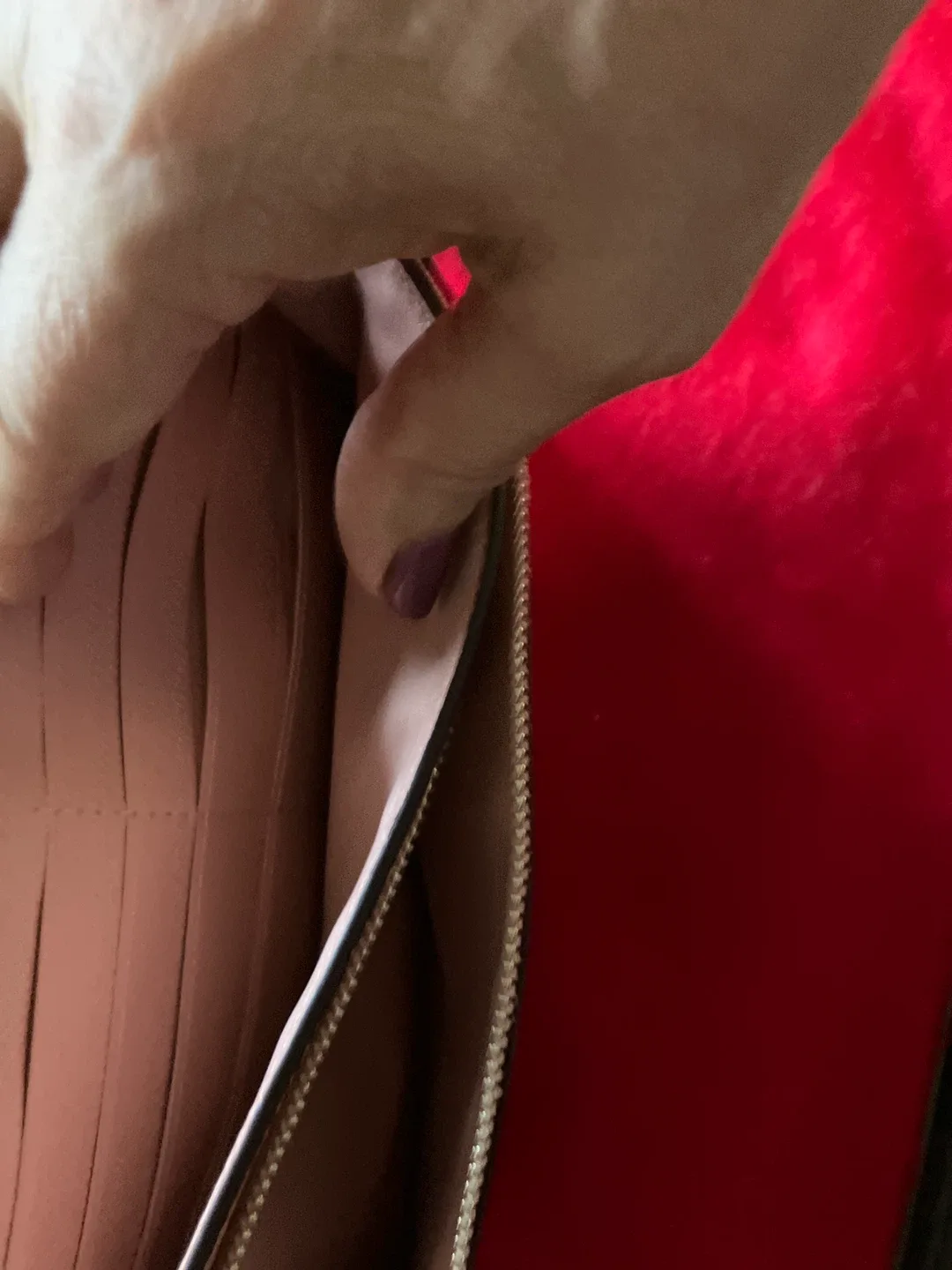 Coach Pink Leather Wallet image indicator(3)