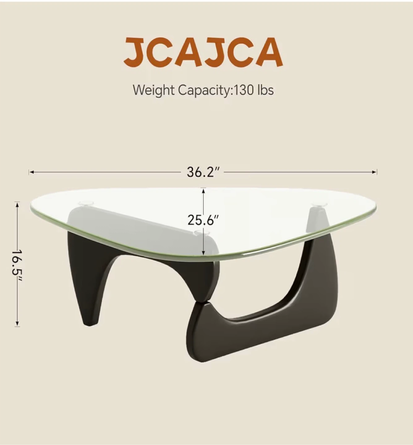 Glass Coffee Table - Triangle Shape - photo 2