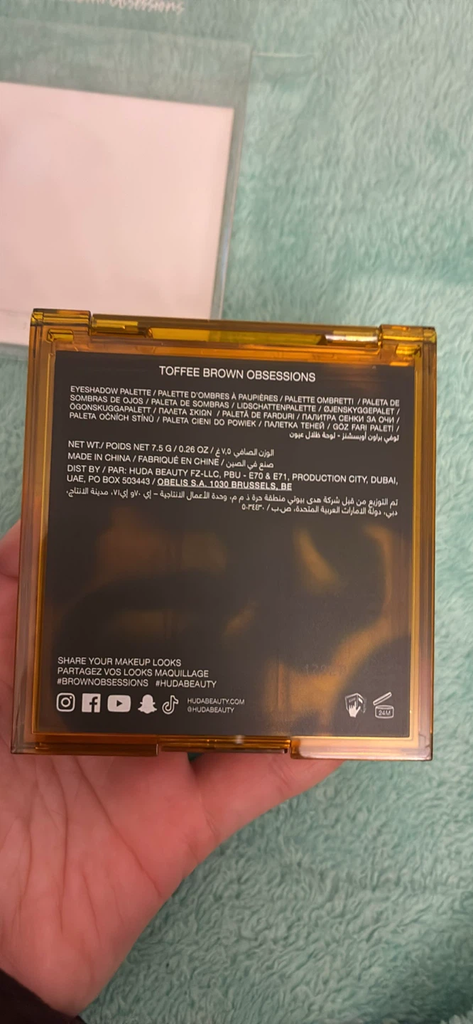 Huda Beauty Toffee Brown Obsessions Eyeshadow Palette - photo 2