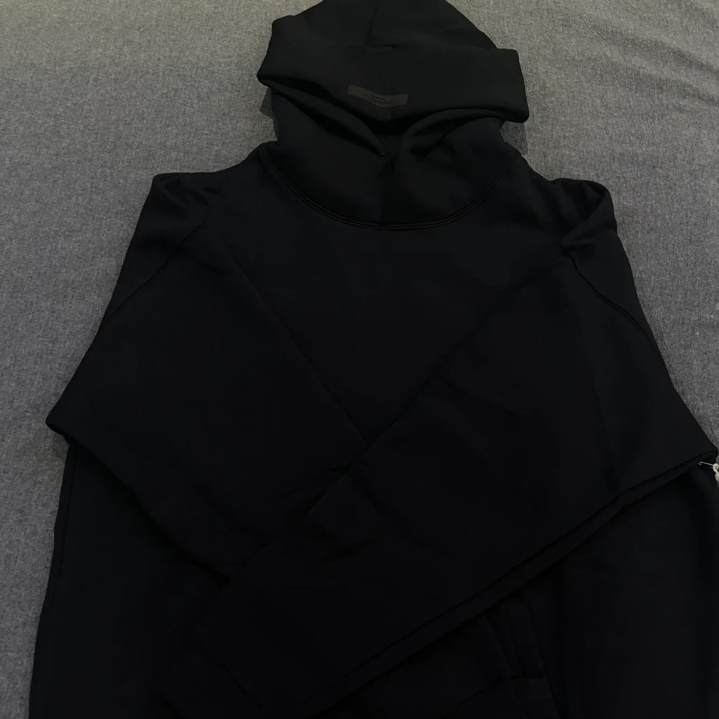Black Essentials Hoodie