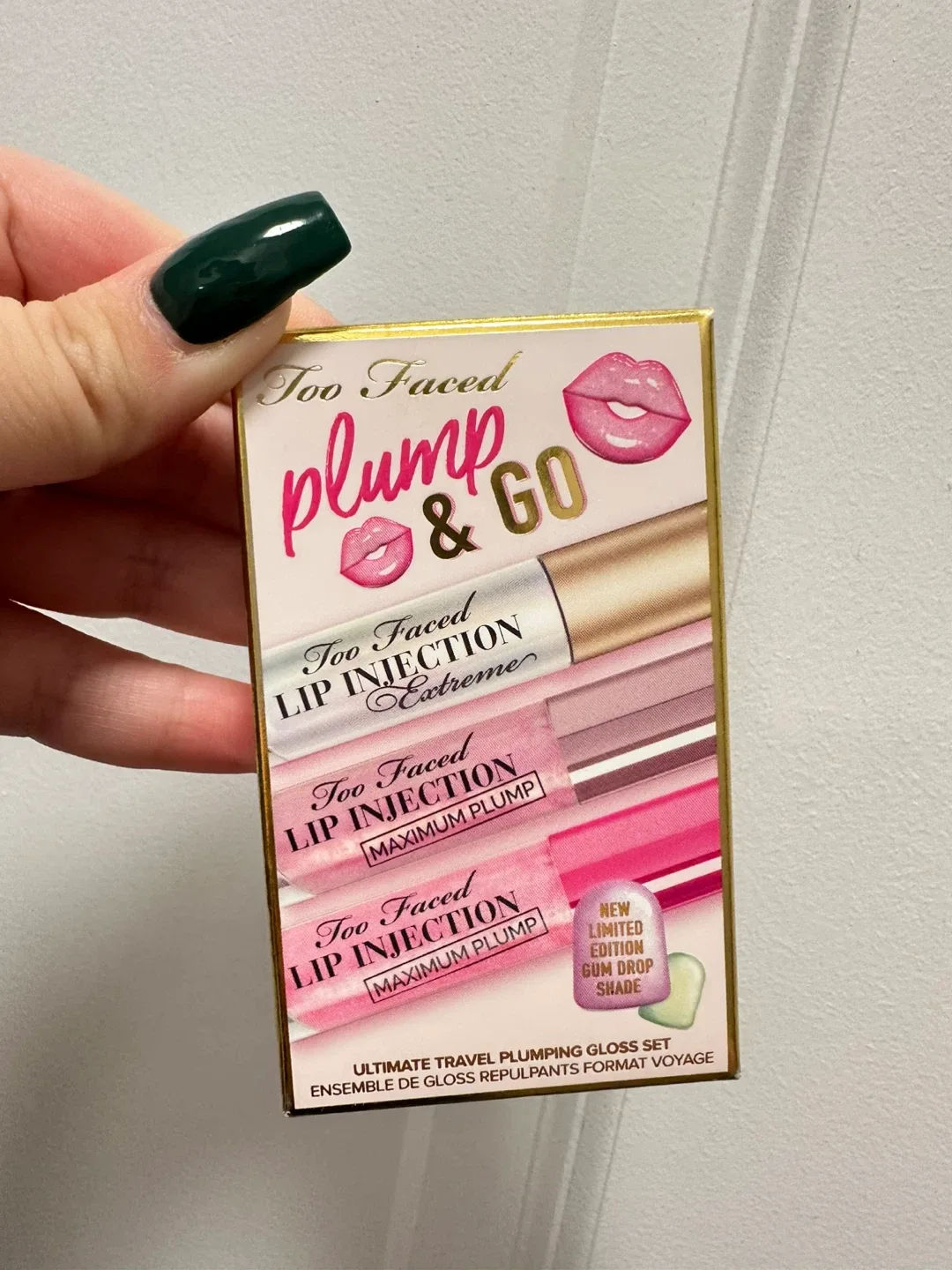 Too Faced Plump & Go Lip Gloss Set - NEW