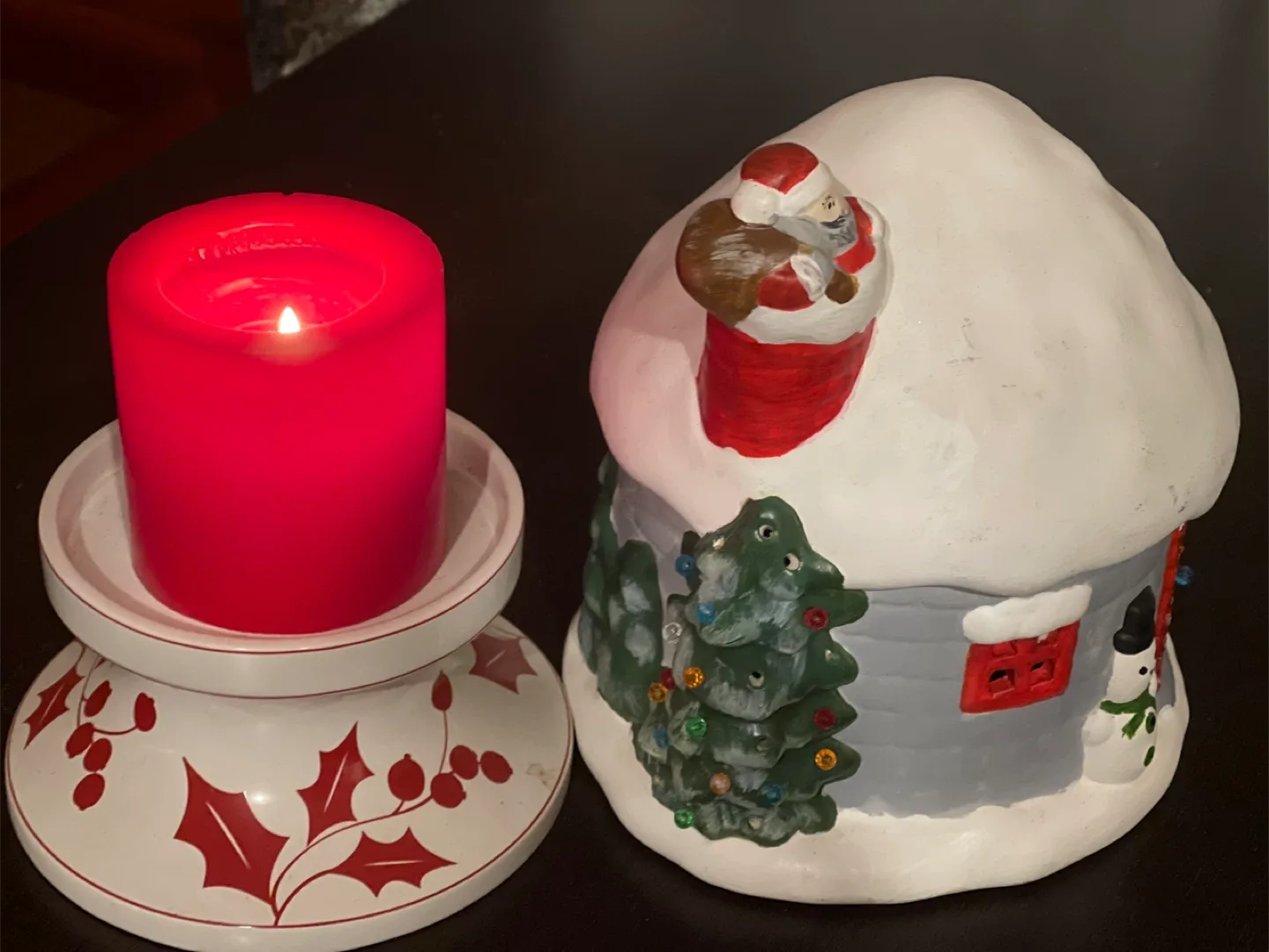 Christmas Village Candle Holder