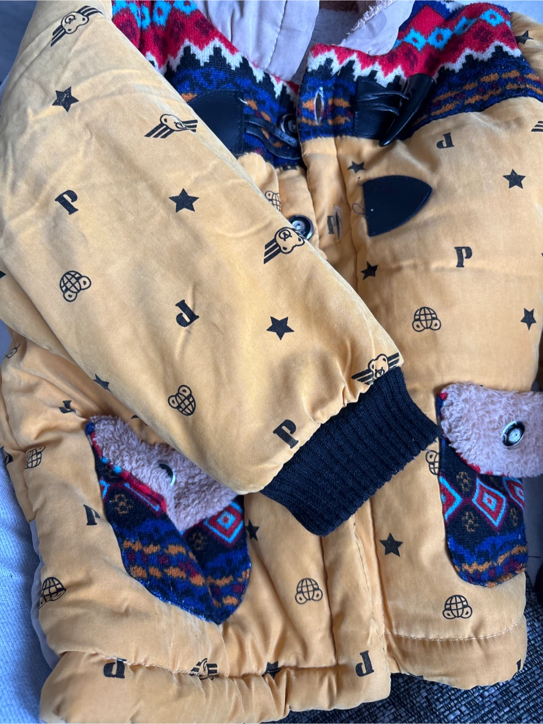 Kids Yellow Padded Winter Jacket - photo 2