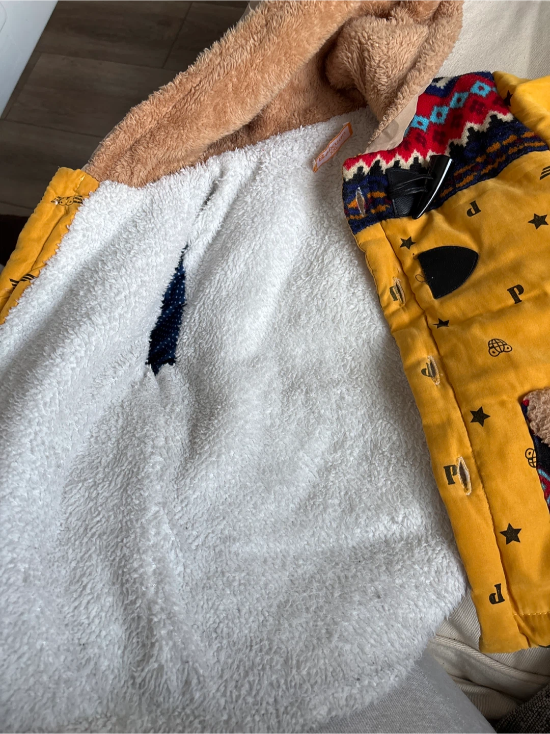 Kids Yellow Padded Winter Jacket - photo 4