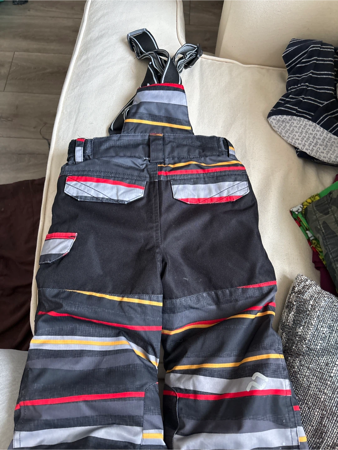 Carter's Striped Snow Pants with Suspenders - photo 2