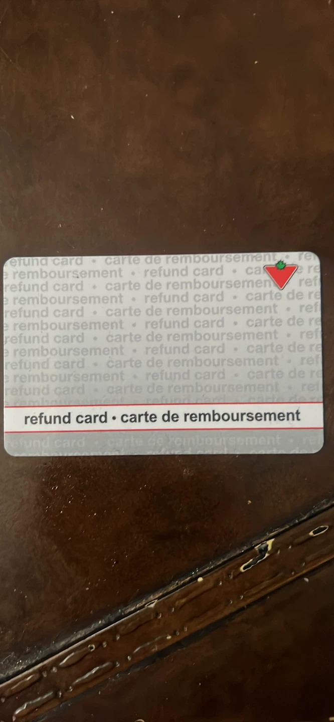 Canadian Tire $170.84 Refund Card - New!