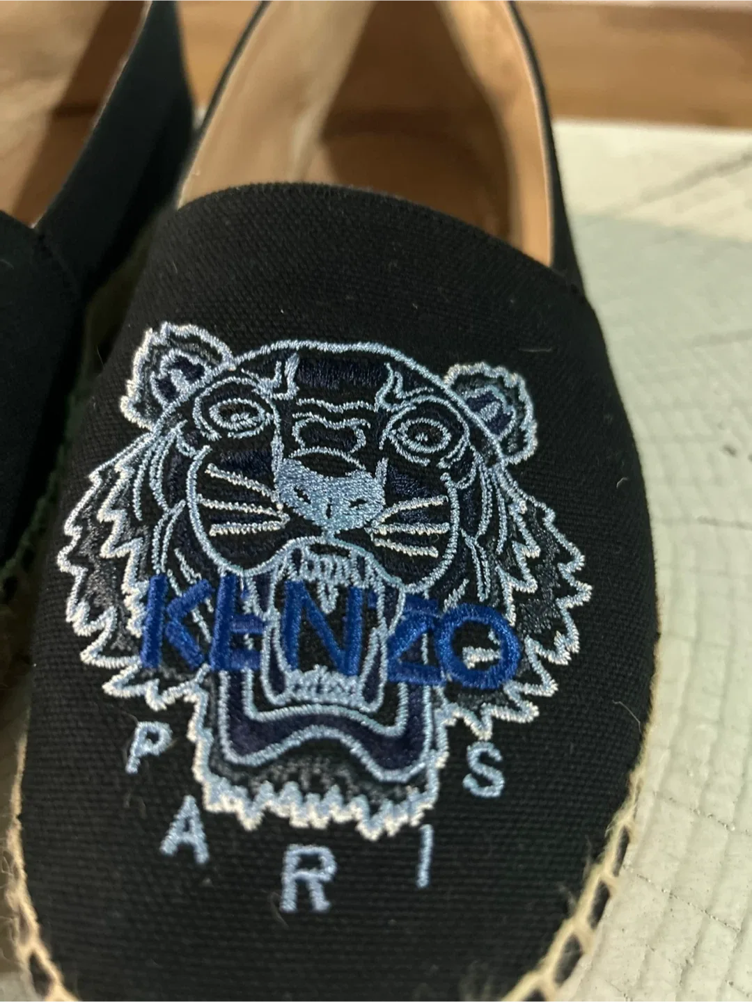 KENZO Black/Dark Blue Classic Tiger EspadrillesSize: 37 image indicator(2)