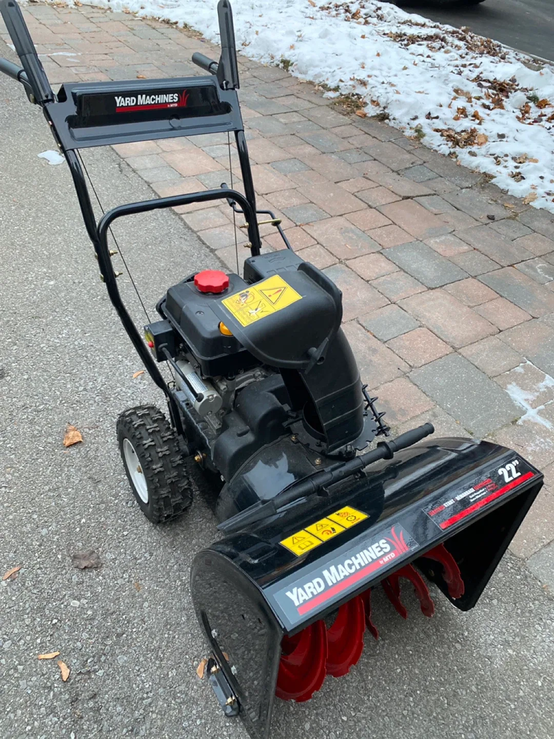 Yard Machines 22-Inch Snow Blower