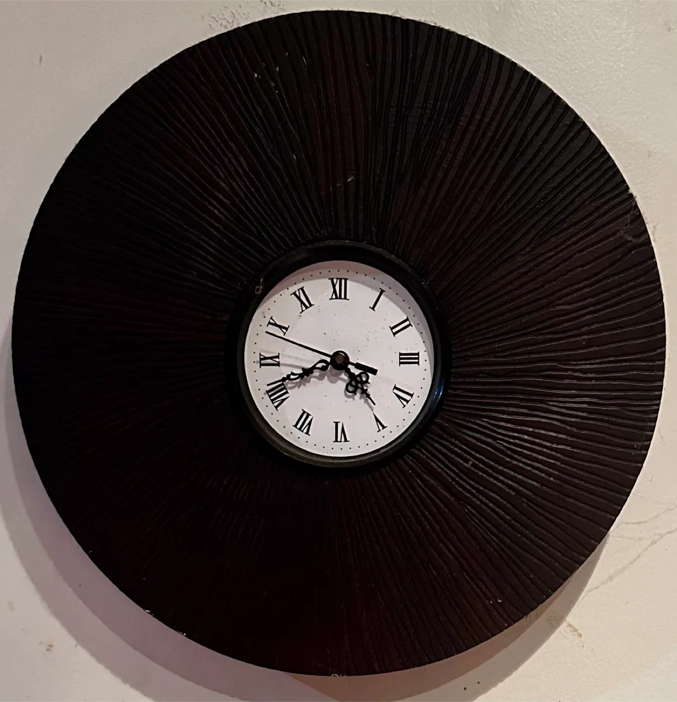 Dark Brown Decorative Wall Clock