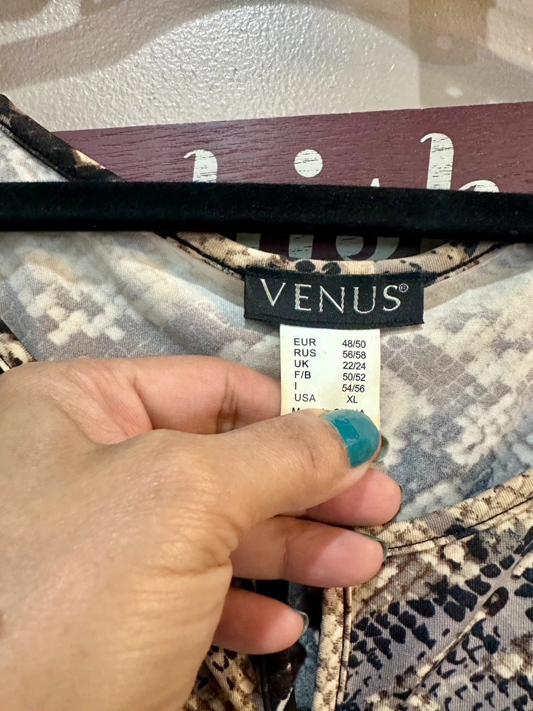 Venus Snakeskin Print Dress - Size XL - photo 3