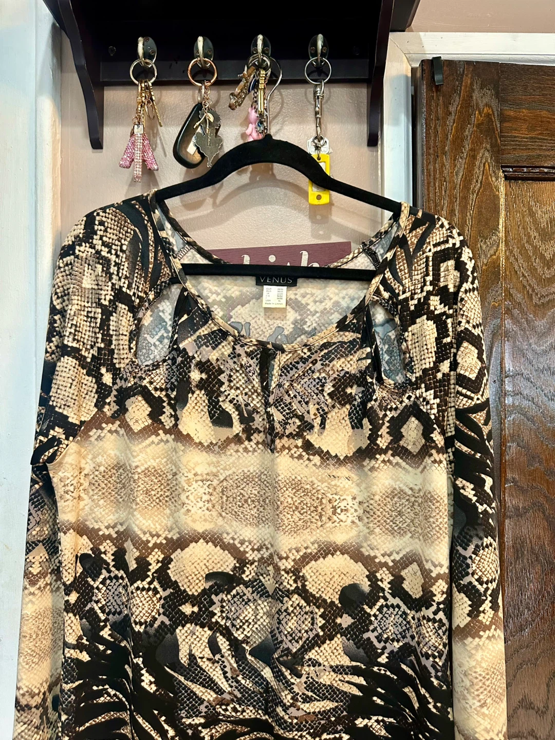 Venus Snakeskin Print Dress - Size XL - photo 2