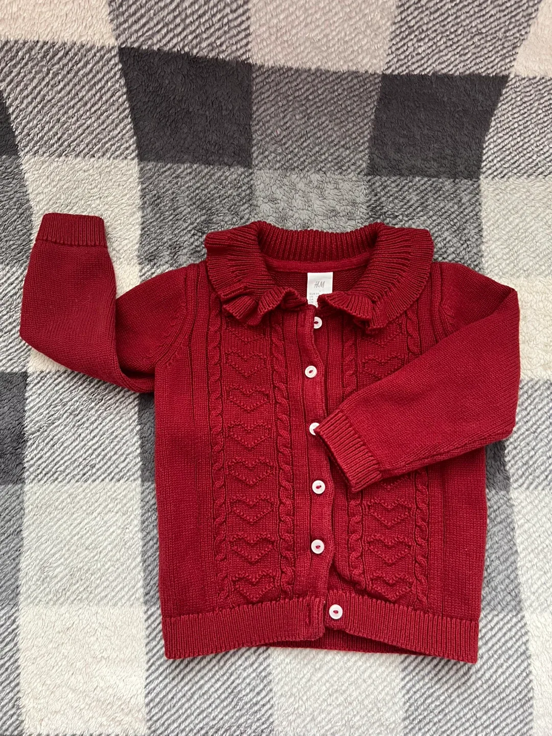 H&M Red Cardigan 12-18M
