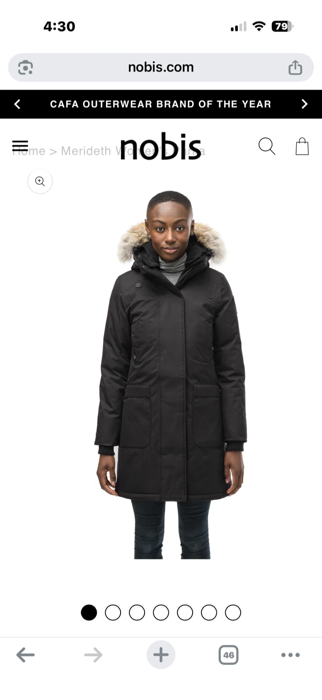 Nobis Merideth Women's Winter Coat Black - photo 3