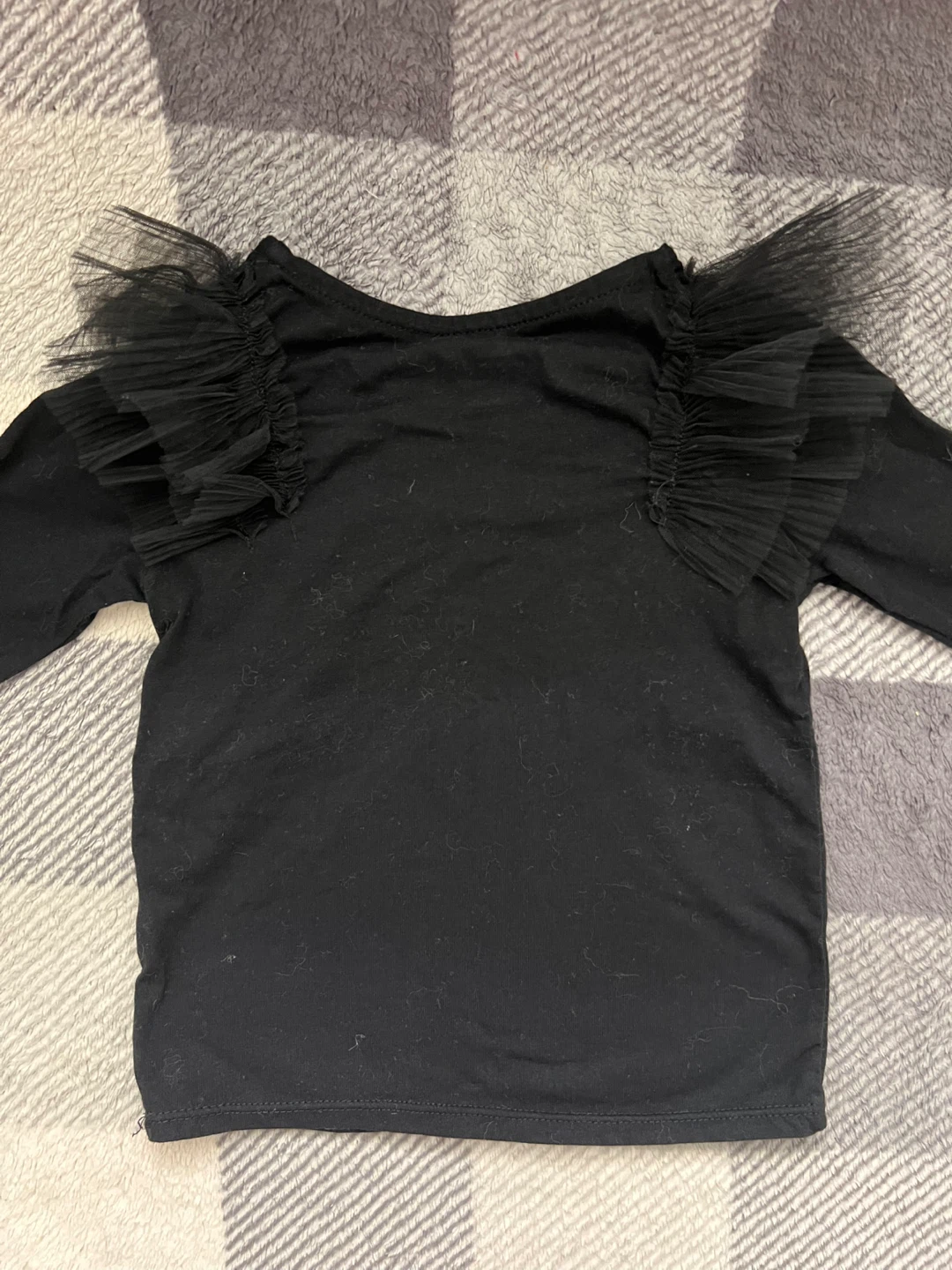H&M Black Top with ruffles - Size 2T - photo 2