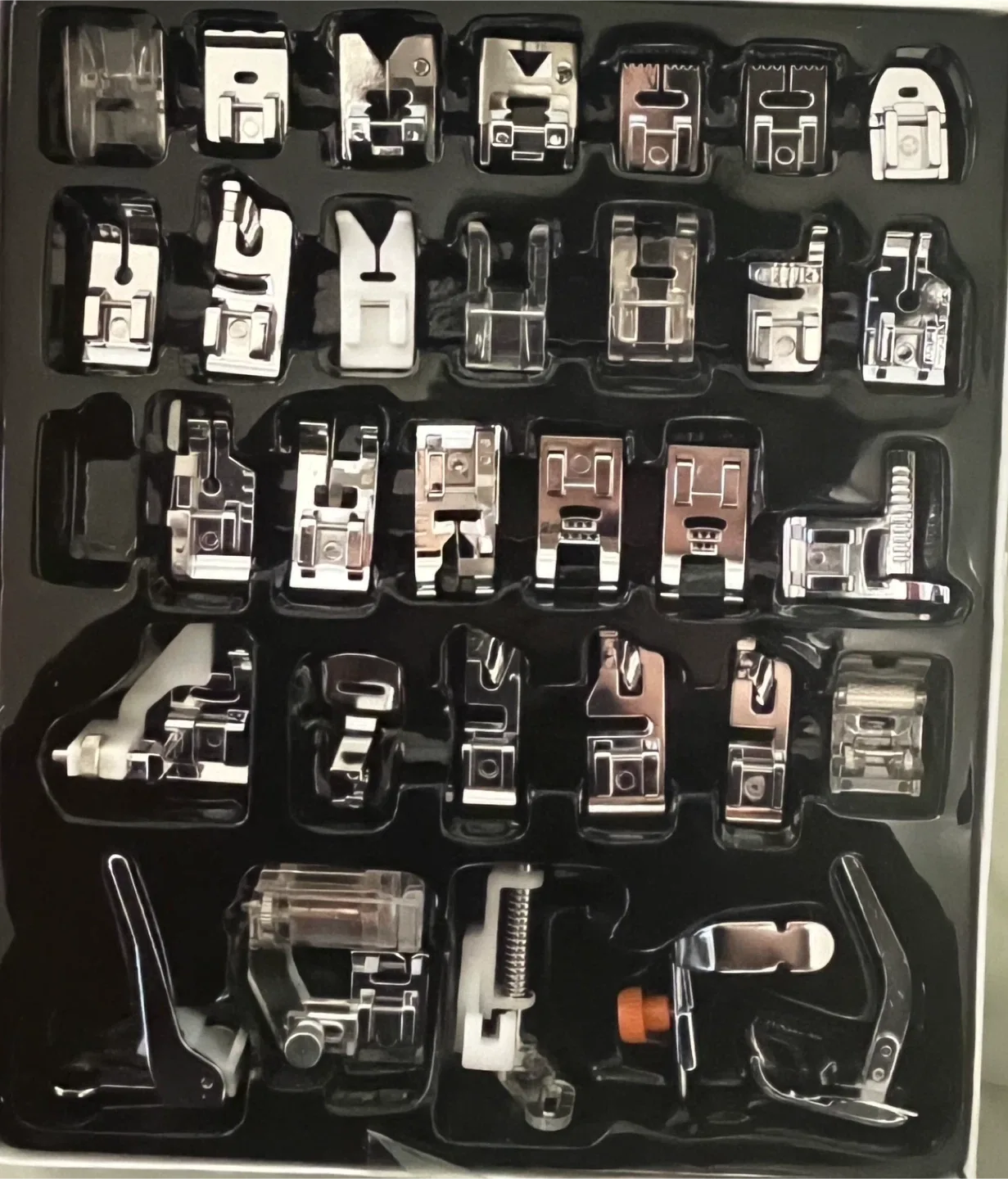 Multifunctional Sewing Machine Presser Foot Kit - 32 Pieces