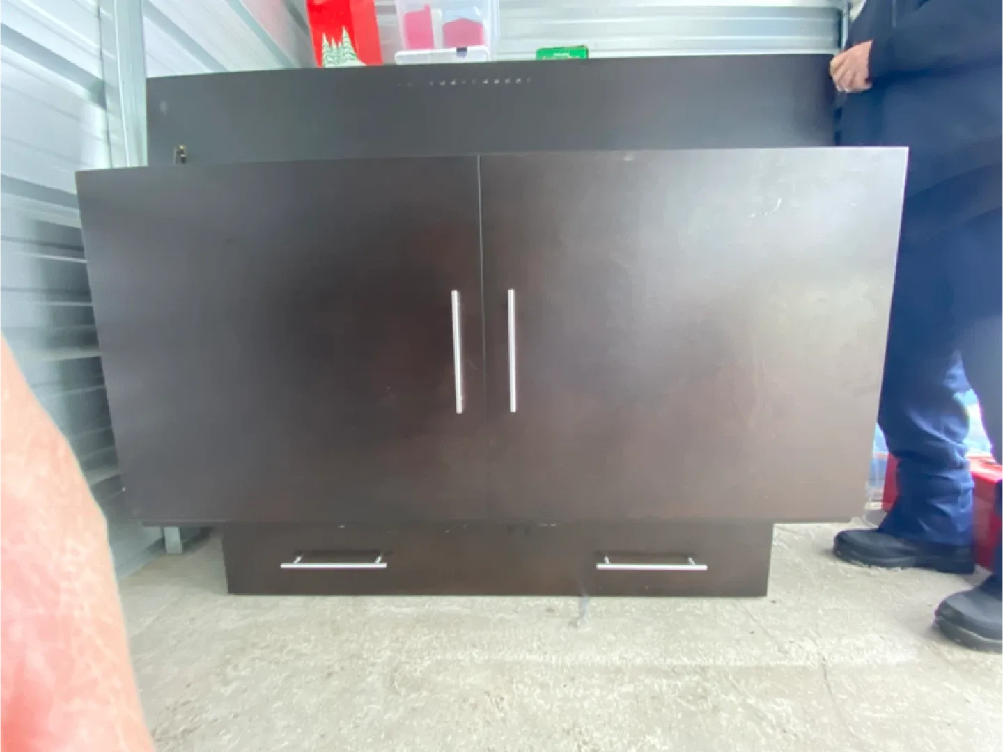 Dark Brown Murphy Bed with Mattress image indicator(2)