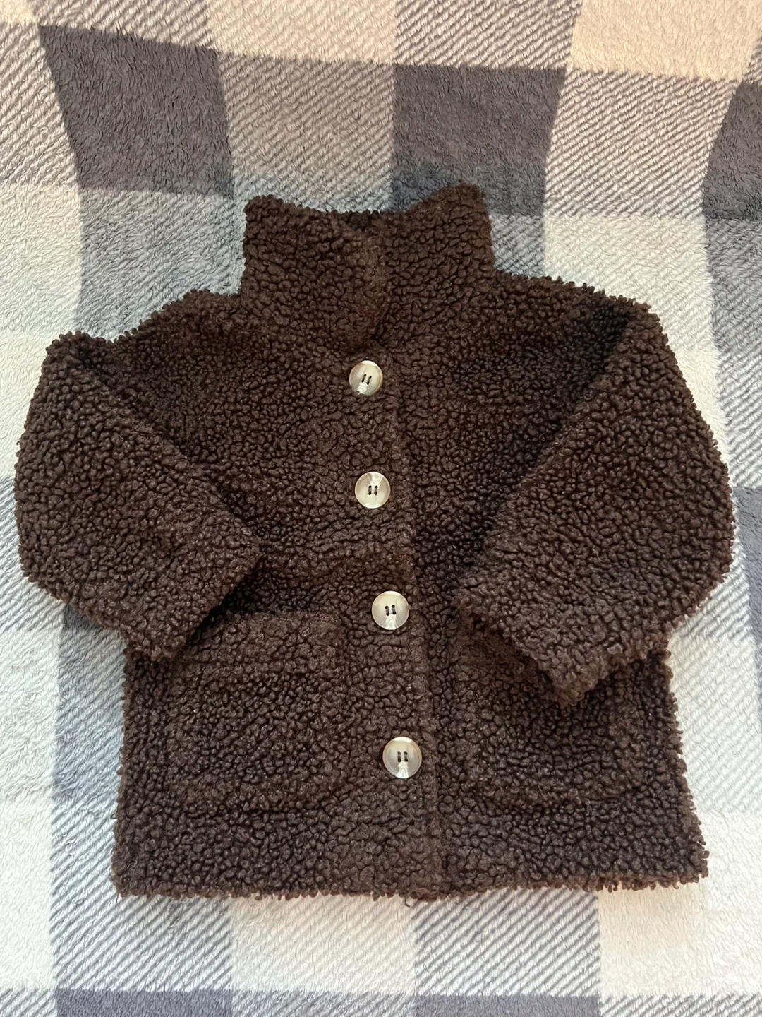 H&M Teddy Bear Sherpa Jacket - Size 12-18M
