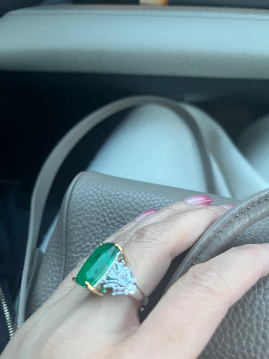 Emerald & Diamond Ring - Green - photo 4