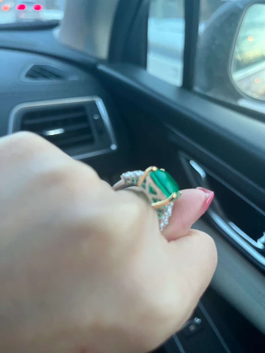 Emerald & Diamond Ring - Green - photo 5