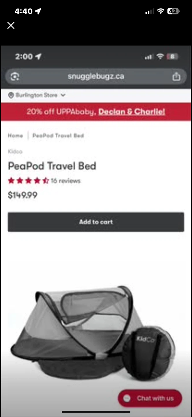 KidCo PeaPod Travel Bed — Excellent Condition — $50 - photo 5
