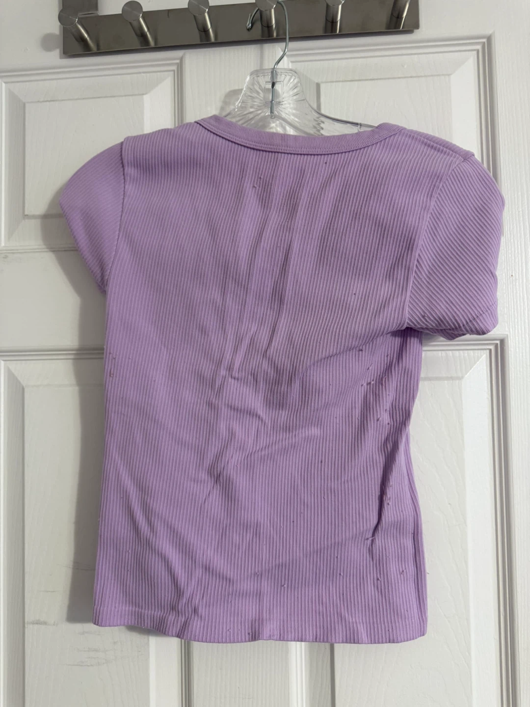No Boundaries Purple Ribbed T-Shirt - Size M - photo 2