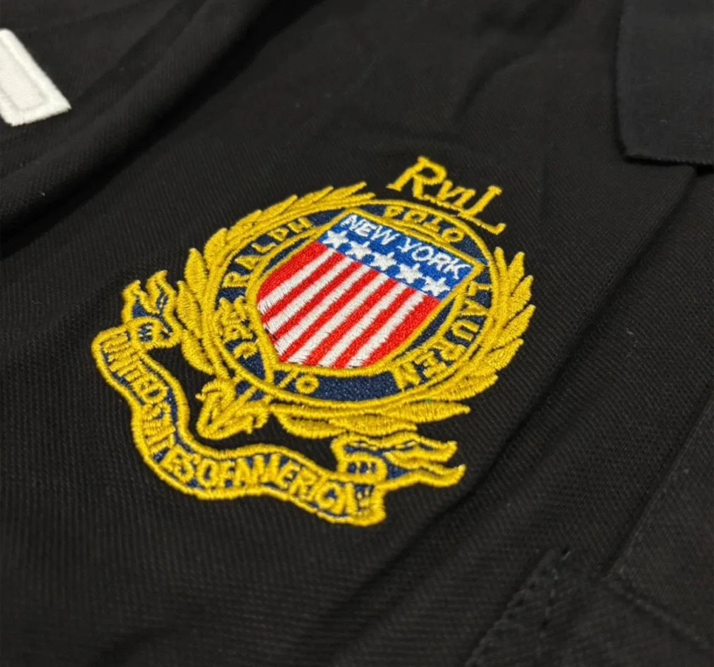 Polo Ralph Lauren New York Black Crest Polo Shirt image indicator(4)