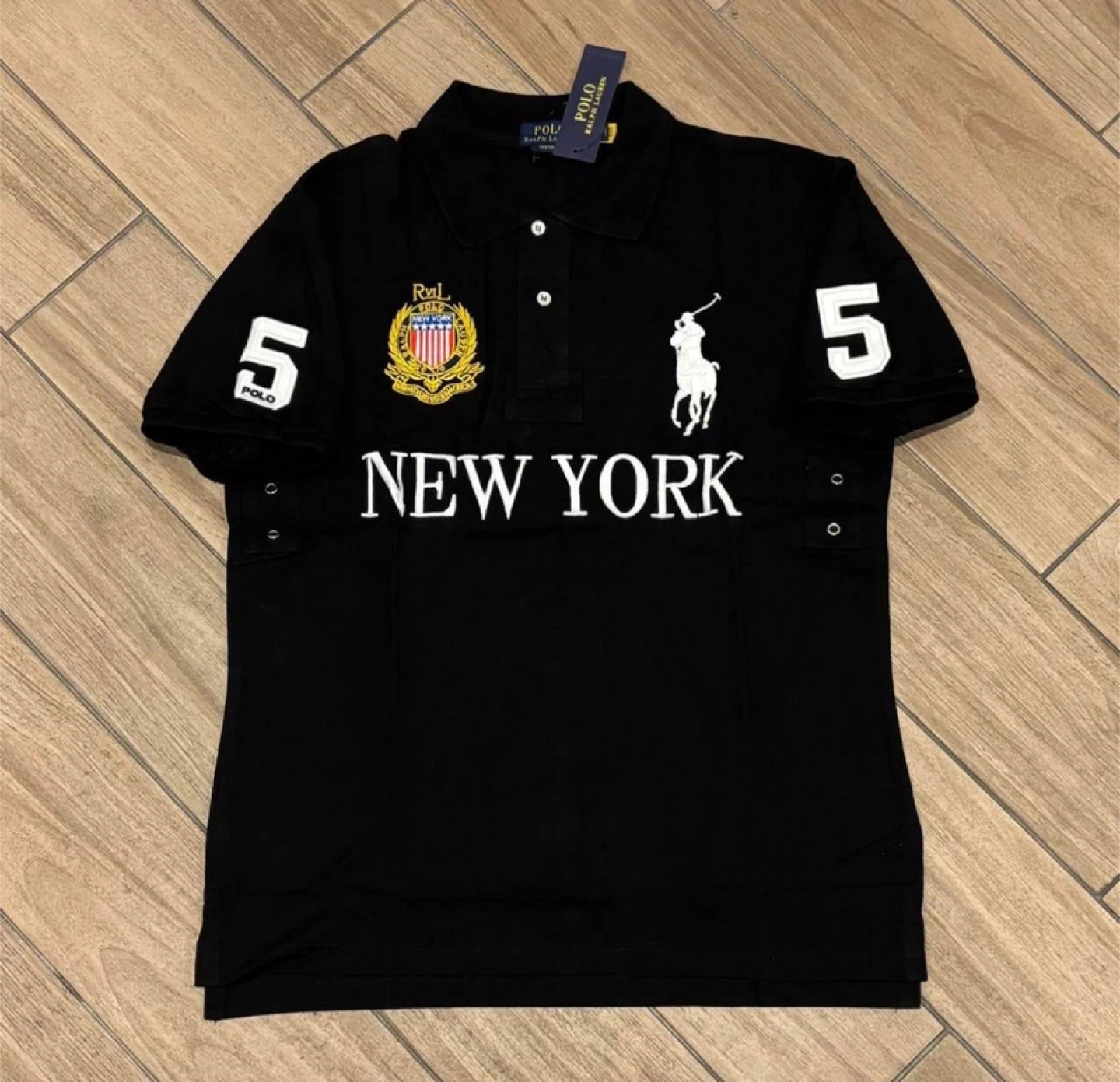 Polo Ralph Lauren New York Black Crest Polo Shirt - photo 2