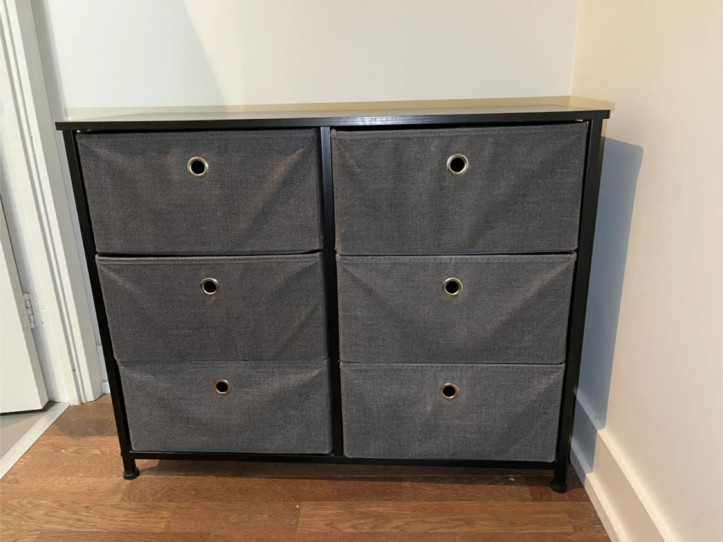 6-Drawer Dresser Storage Tower - Grey - photo 3